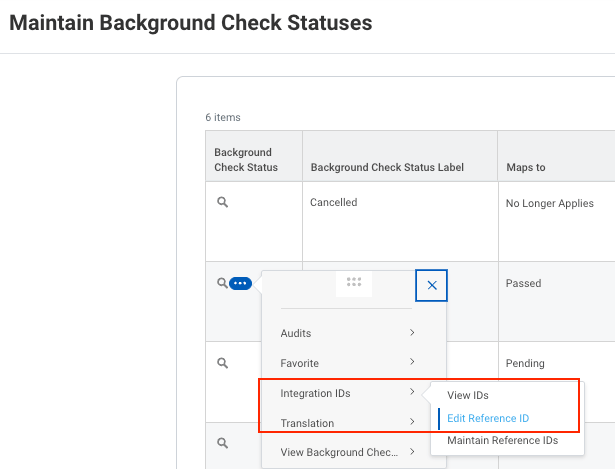 Maintain Background Check Statuses