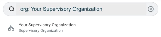View Supervisory Organization