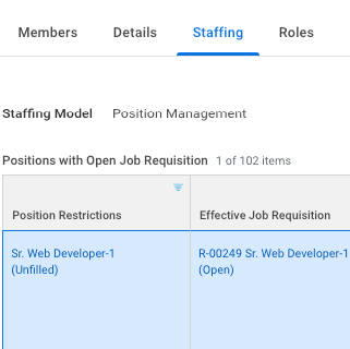 Approved Job Req