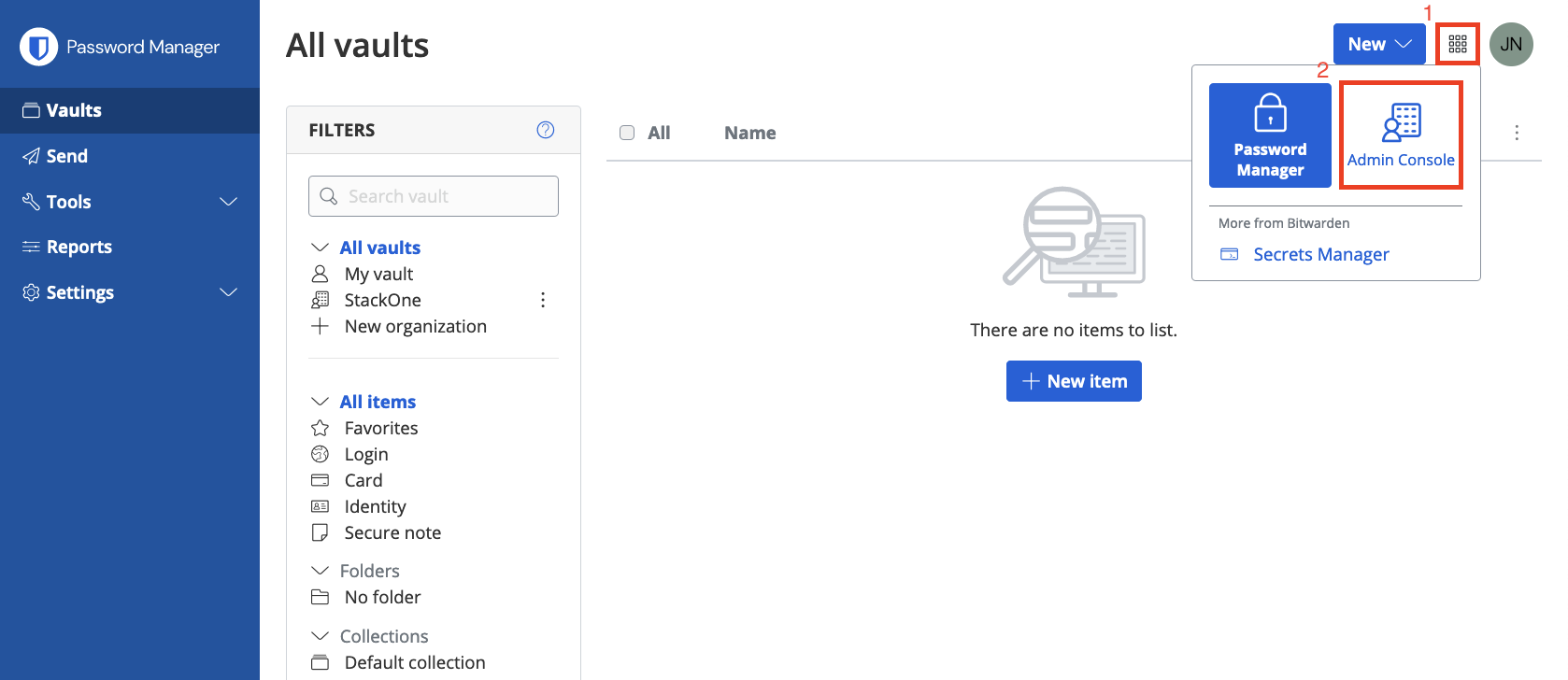 Admin Console