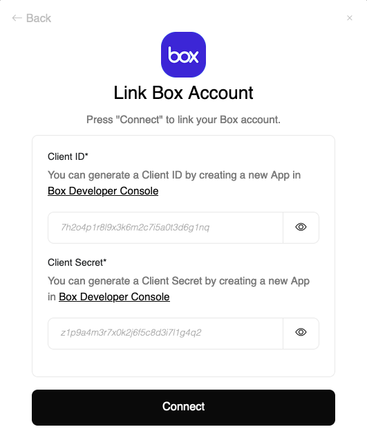 Enter Credentials