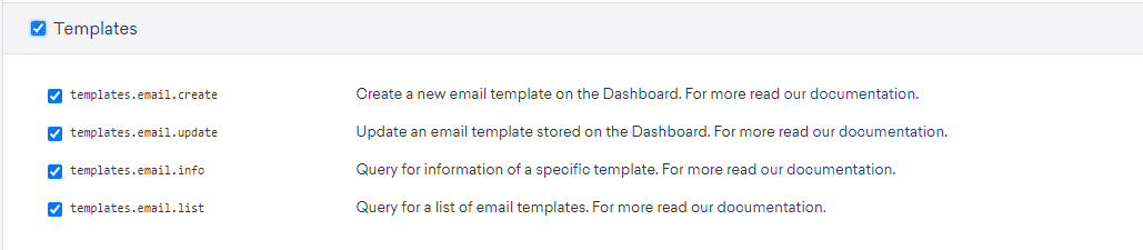 API Key Permissions