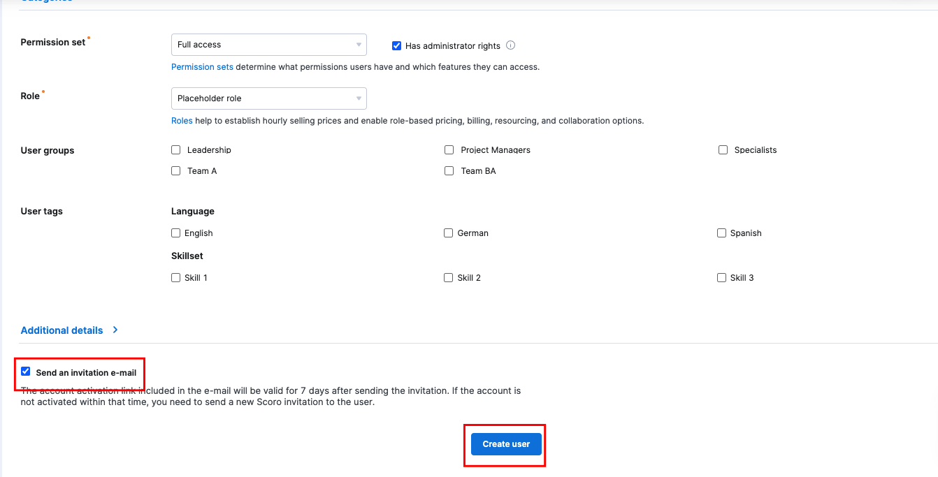 Fill form