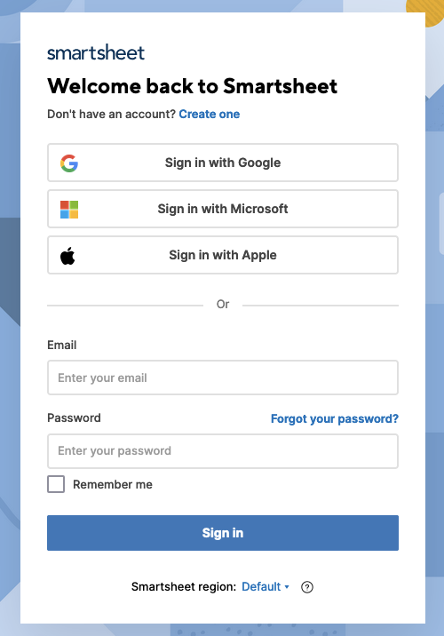 Log in