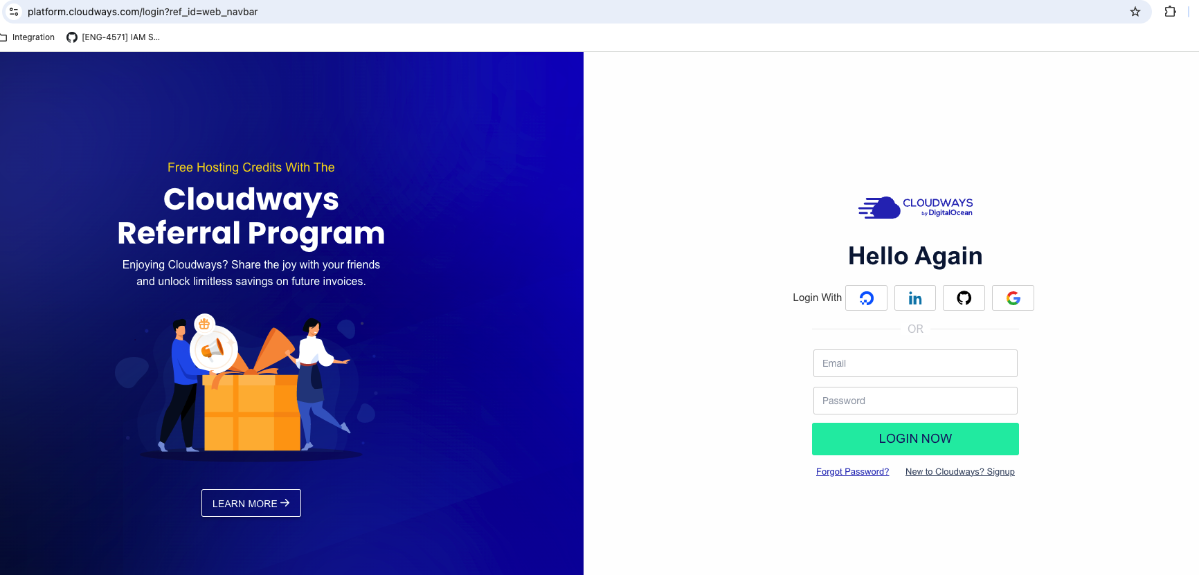 Log in