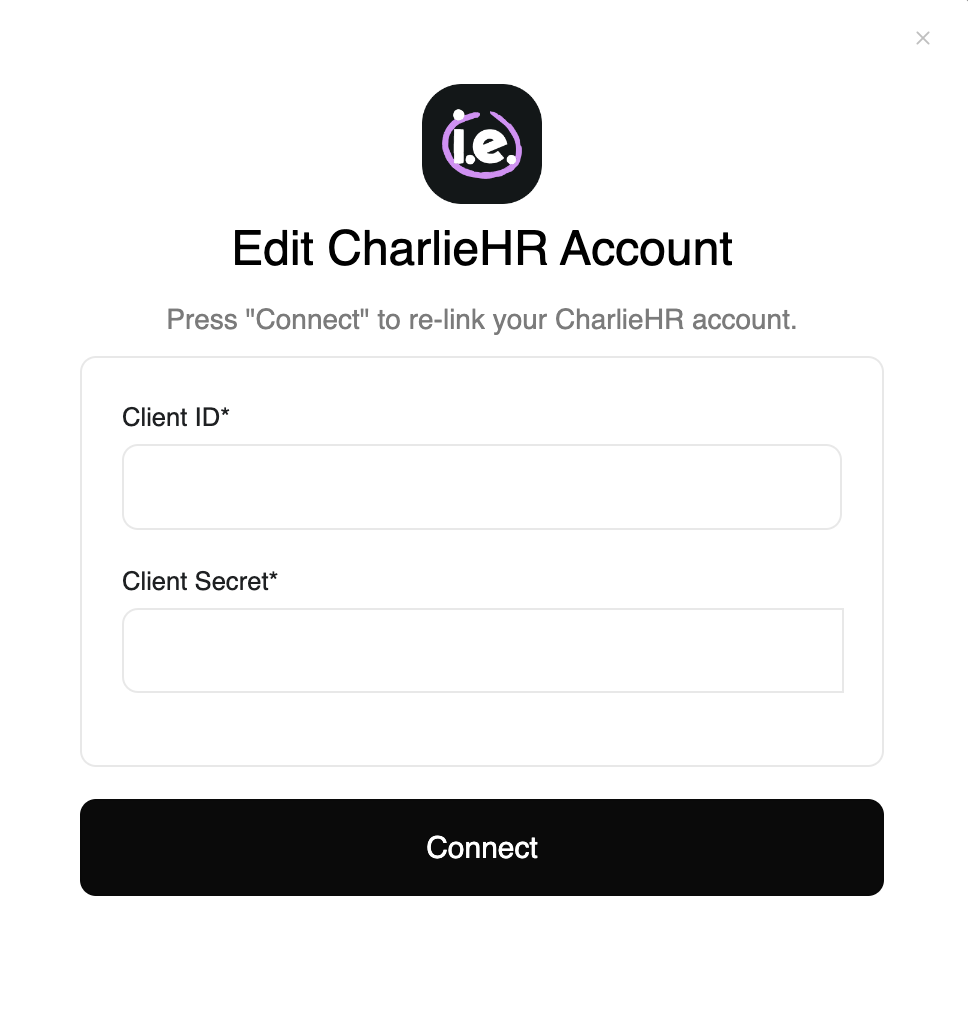 Connect Button