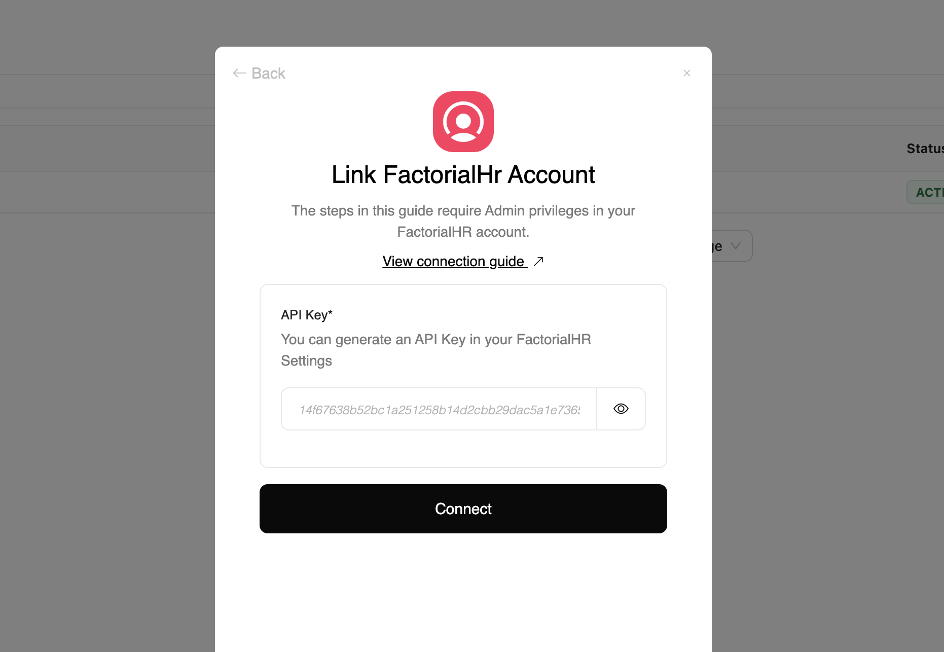 Enter Credentials