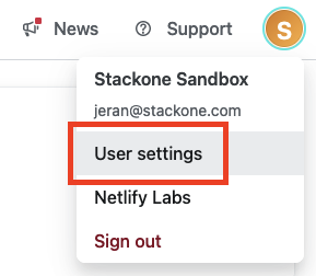 User Settings