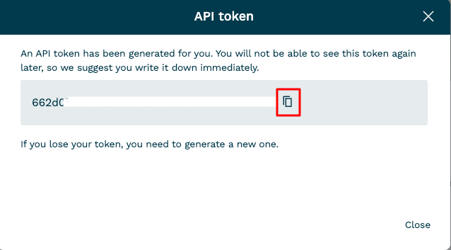 Copy API Key