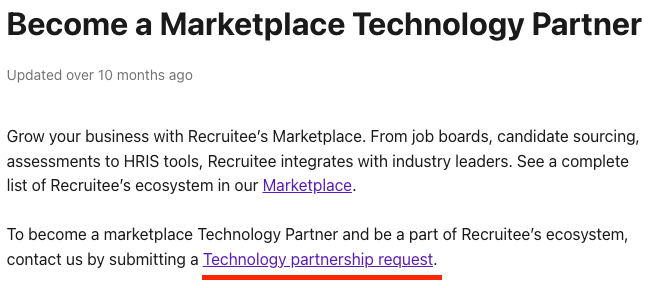 Become a Marketplace Technology Partner