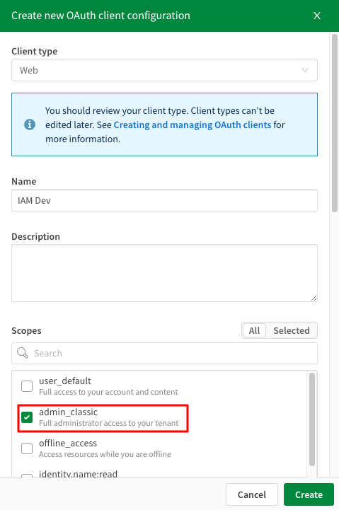 OAuth Details