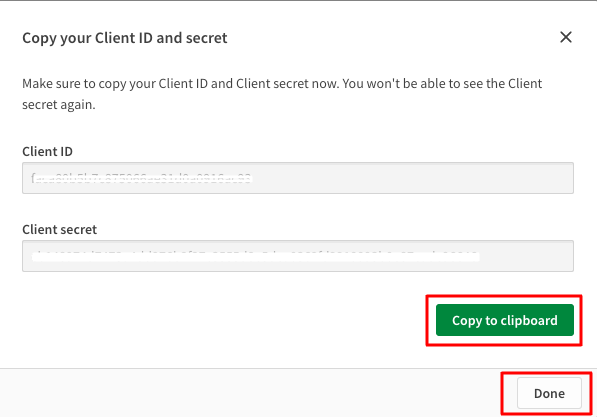 Copy Credentials