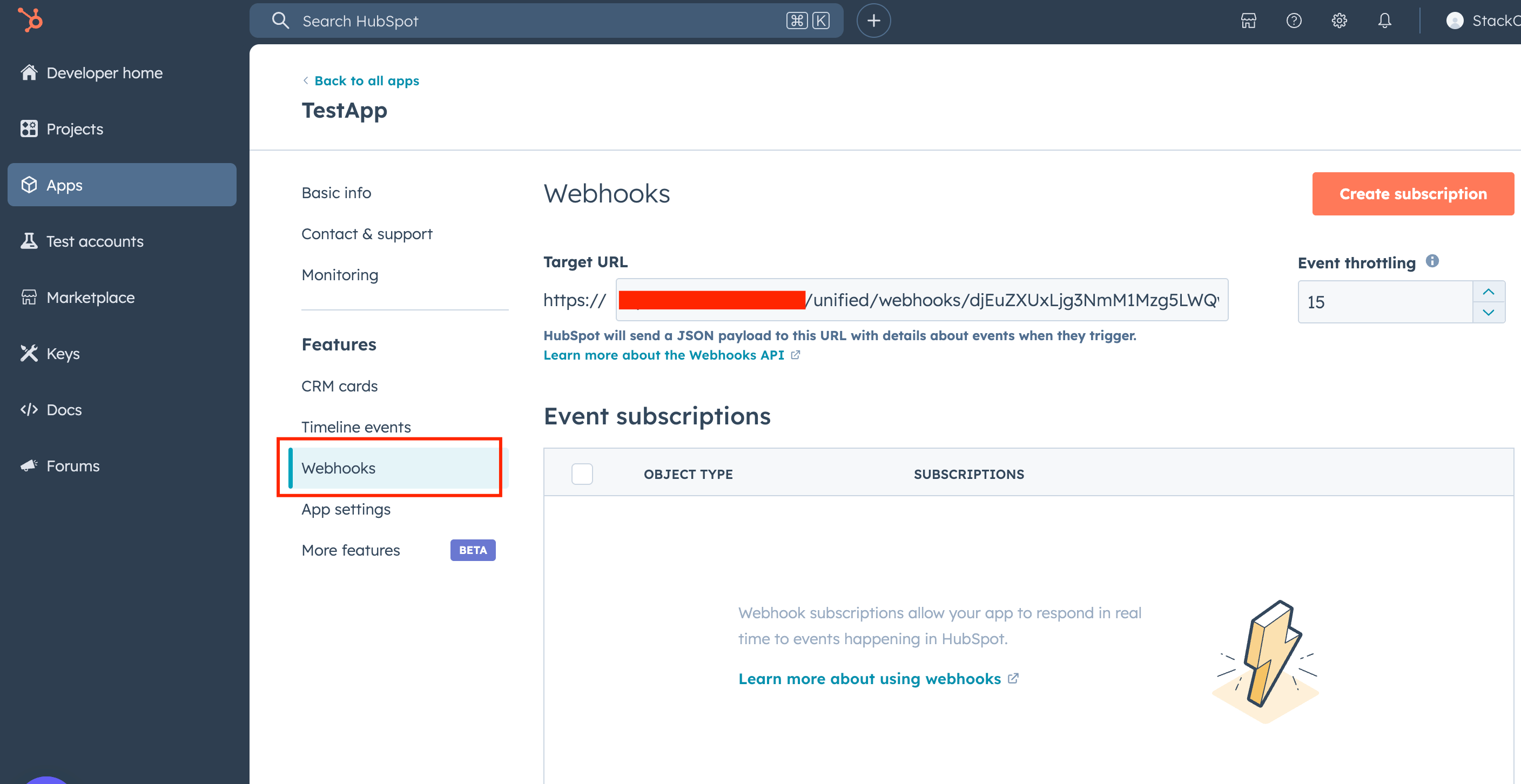 Webhook Page