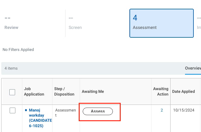 Assess Button
