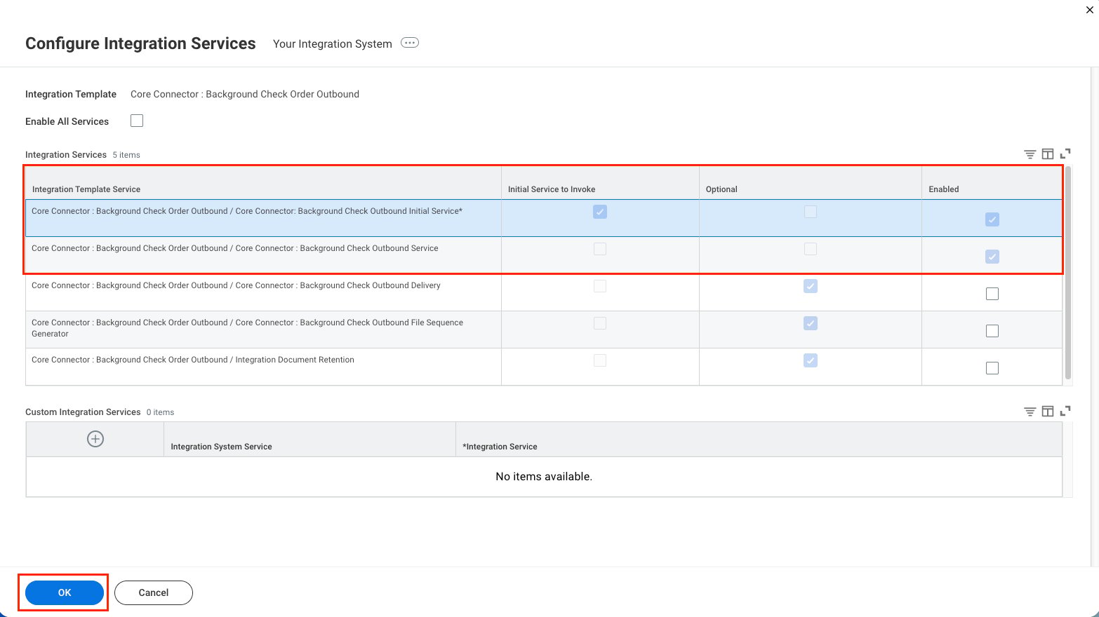 Add Integration Services