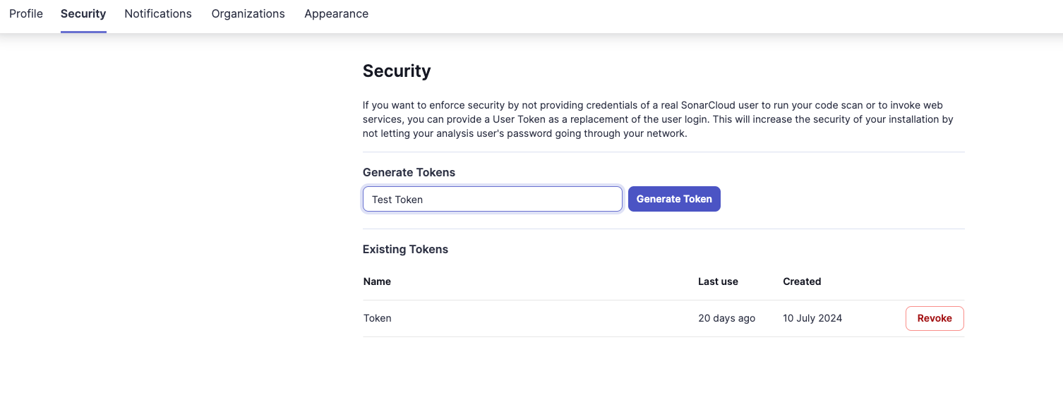 Generate User Token