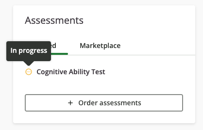 In Progress Status