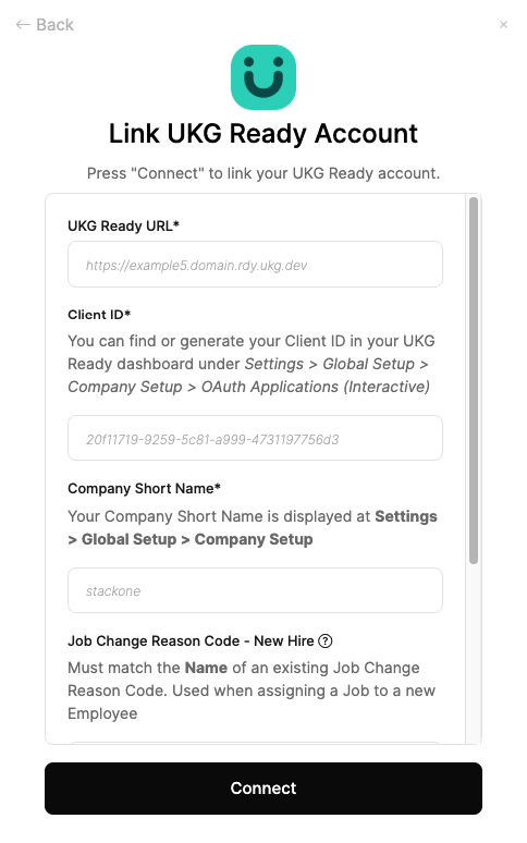 Enter Credentials