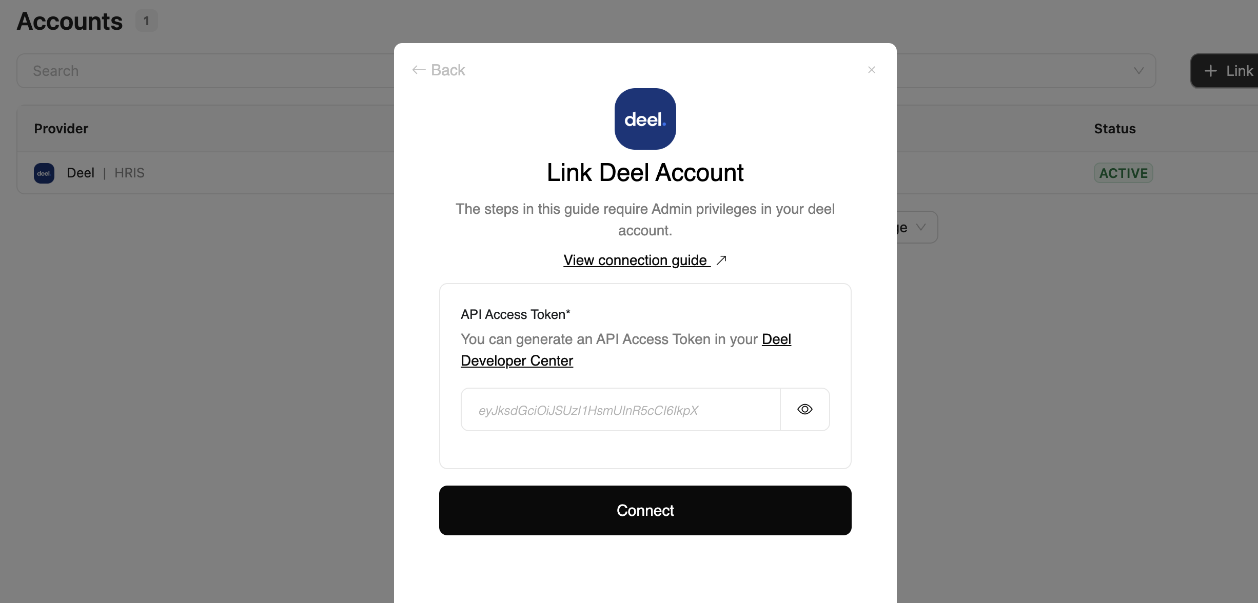 Enter Credentials