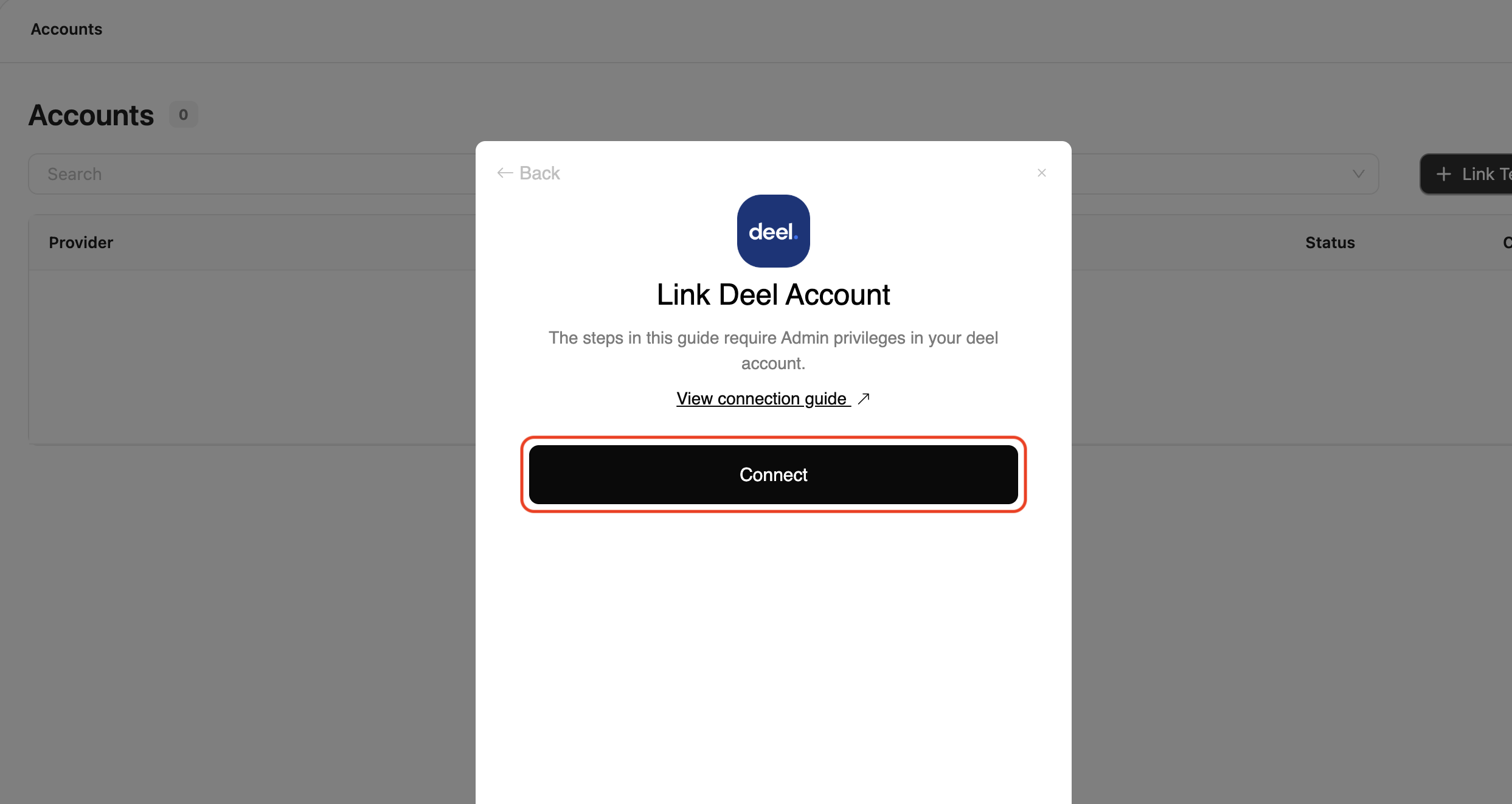 Connect to Deel