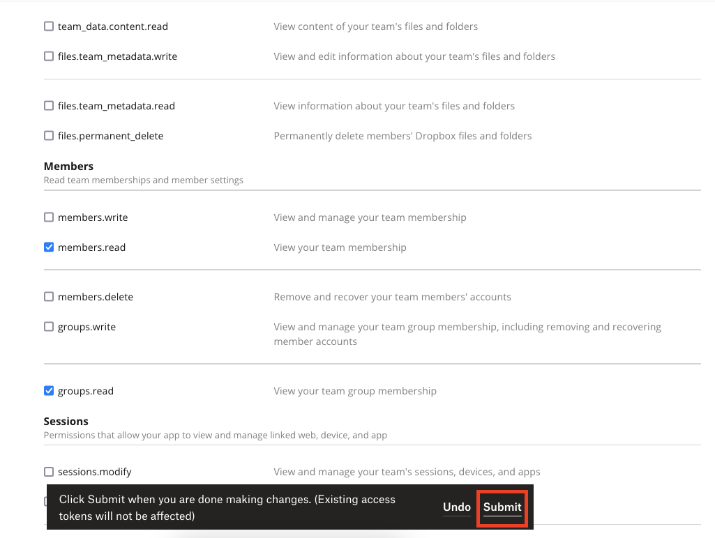 Permissions