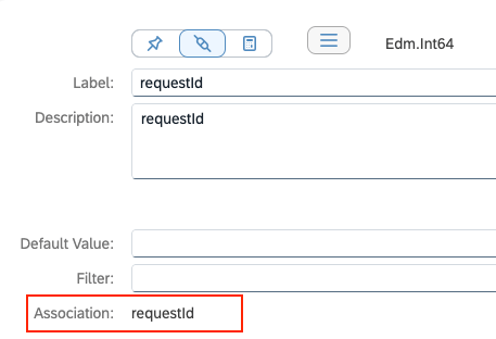 Updated data field association