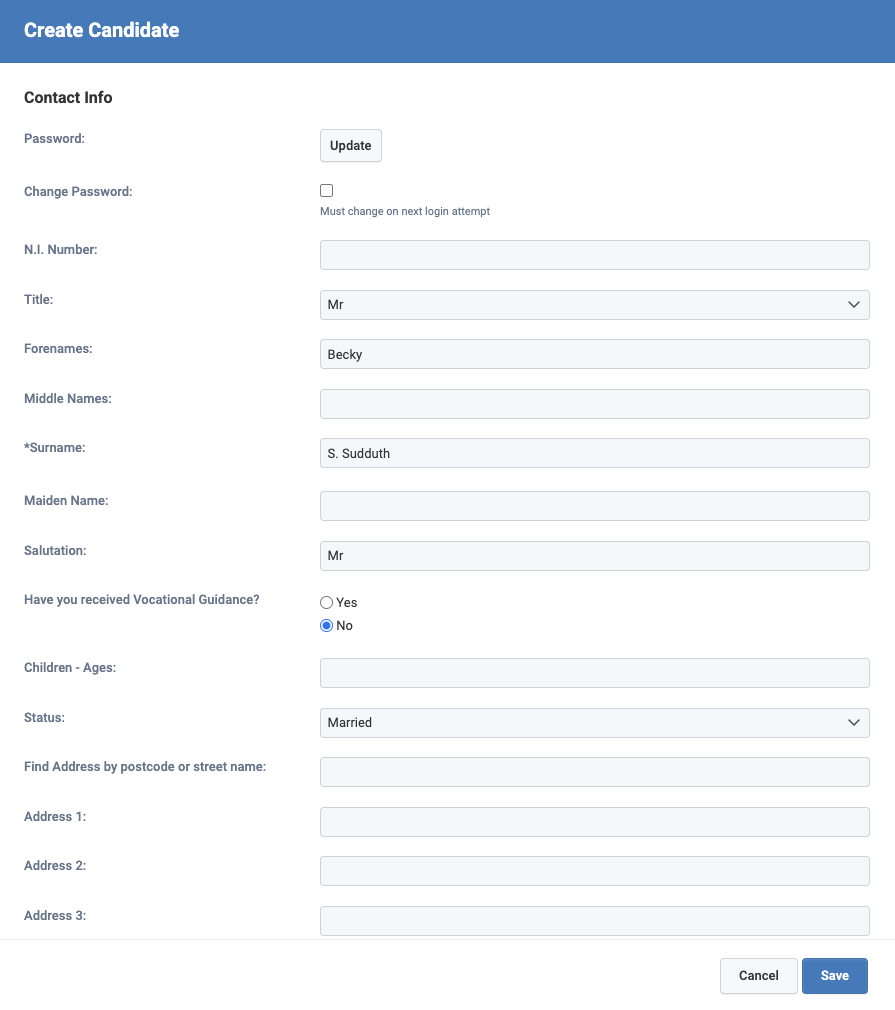 Eploy create candidate