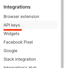 API Keys