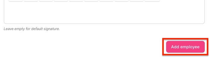 Add Employee