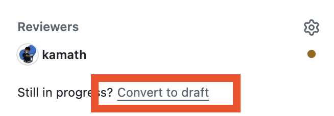 Draft PR