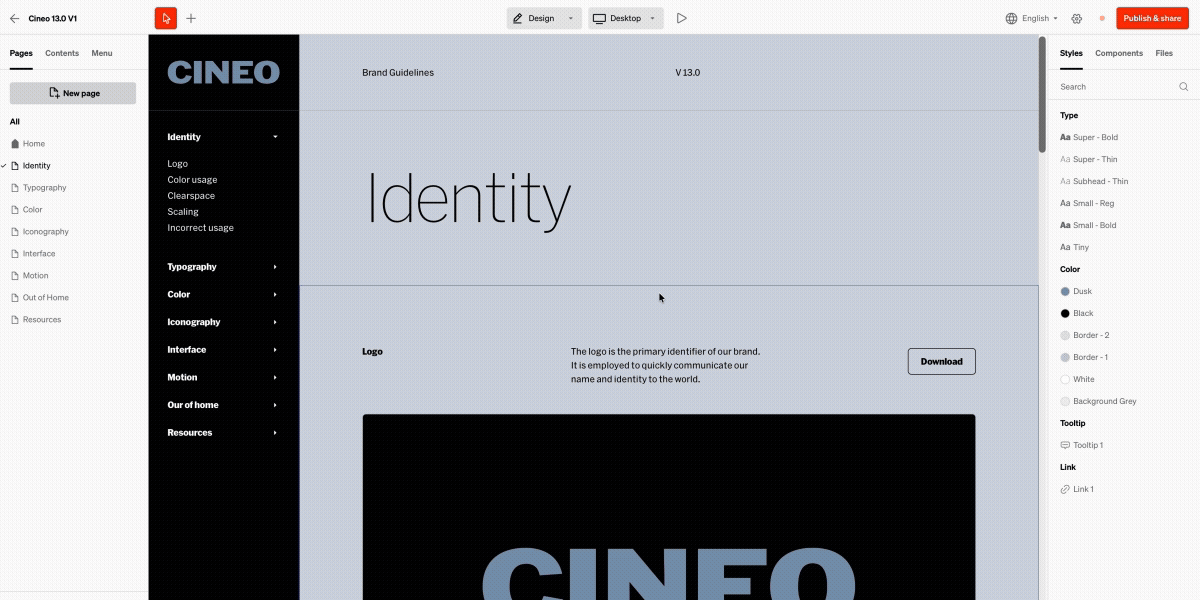 Copy to flow showing a right click action then a window with where it will send to within the project