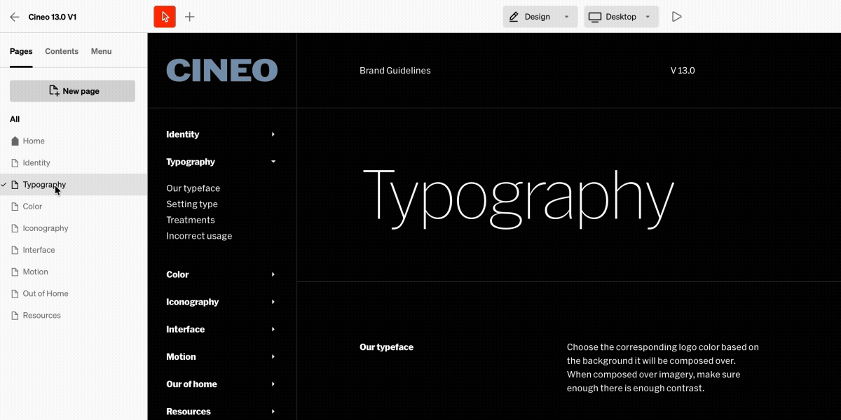 Copy to flow from the page list showing which other project it will copy into