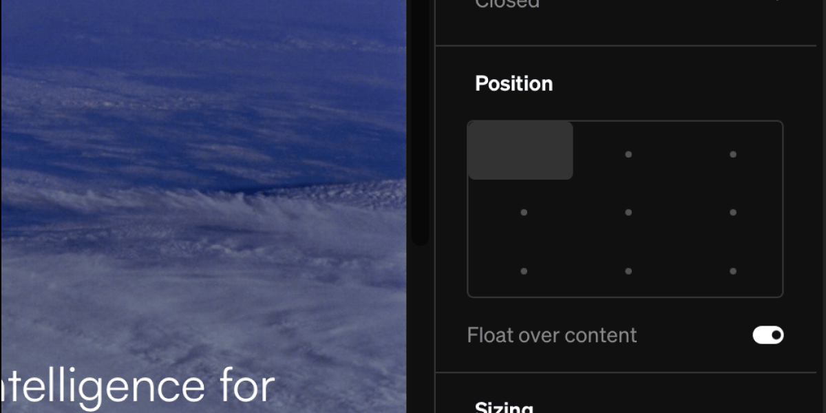 Menus Float Over Content