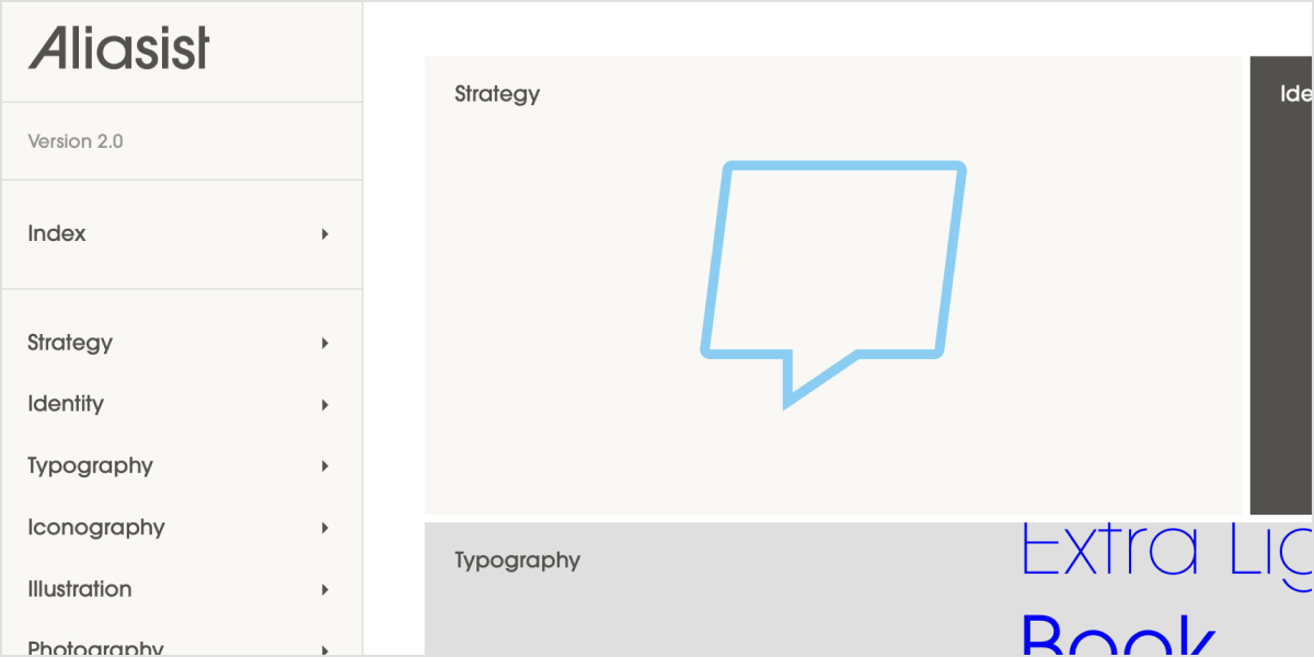 Menu group showing and hiding menu items within
