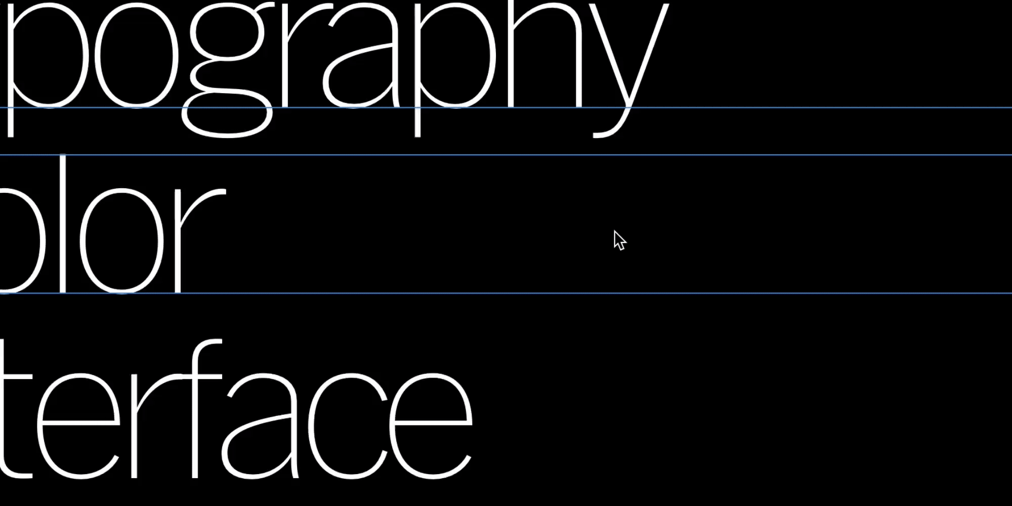 Various examples of text being added, enlarged, and entered