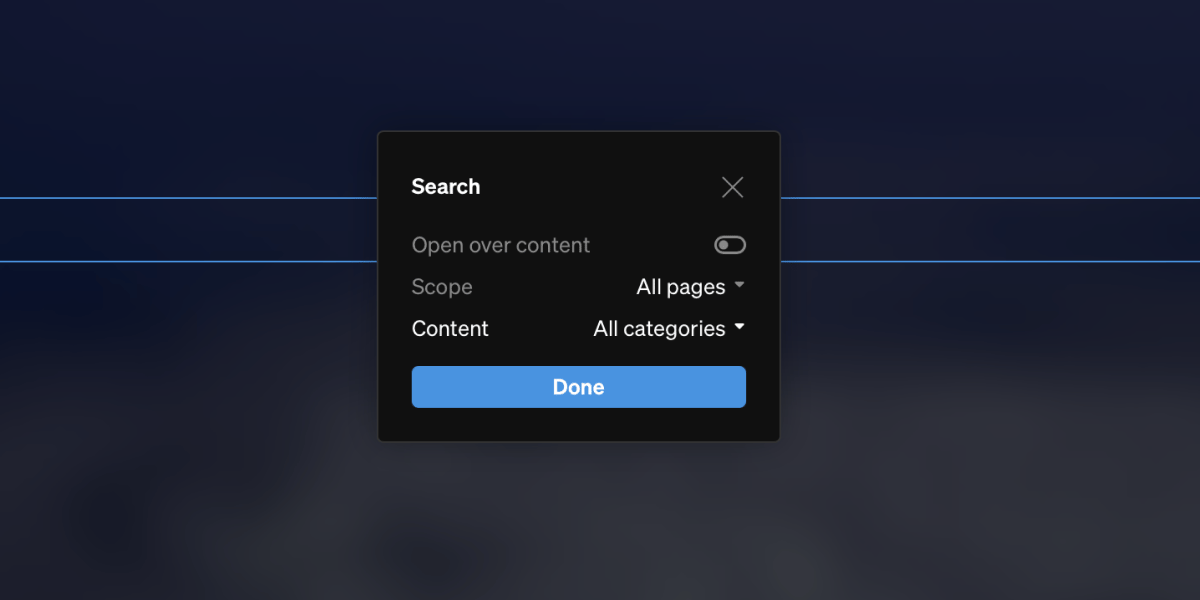 Search Scope
