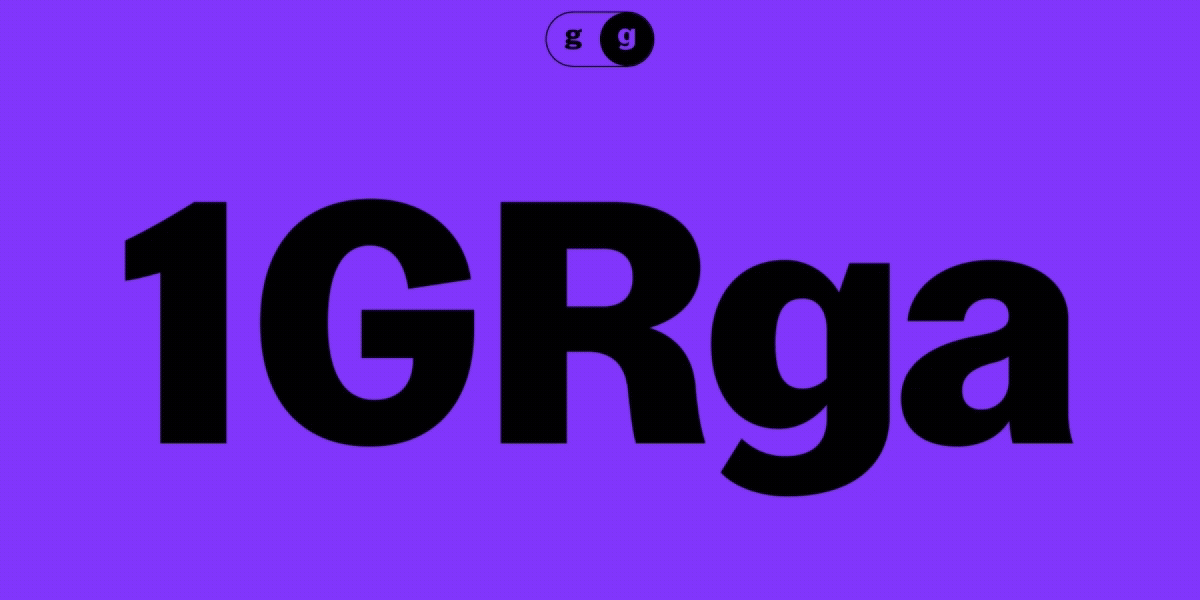 Toggling between alternate G in character style example