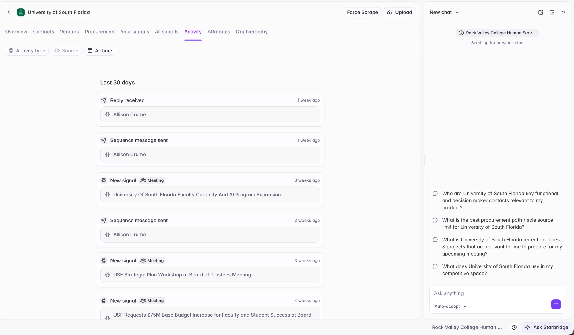 Account Activity
