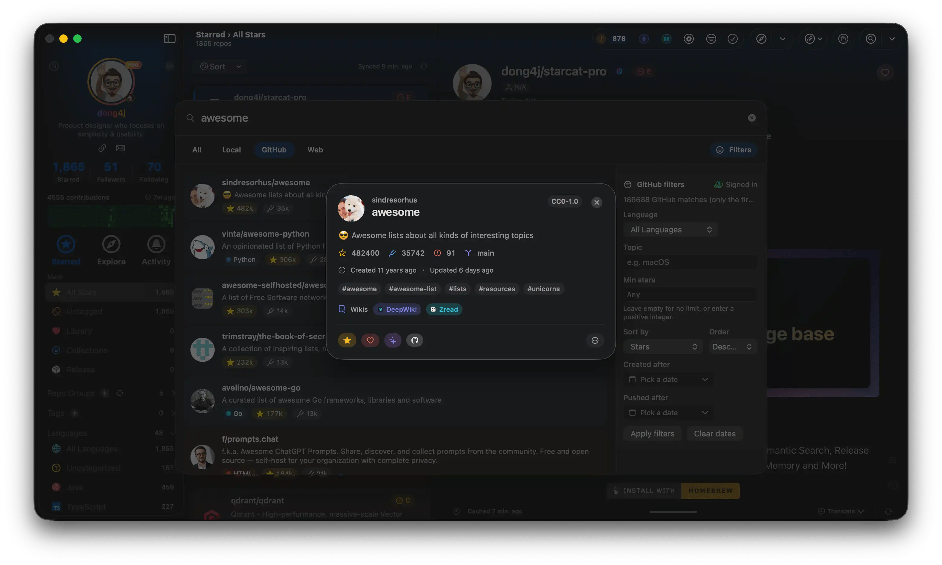 Global search