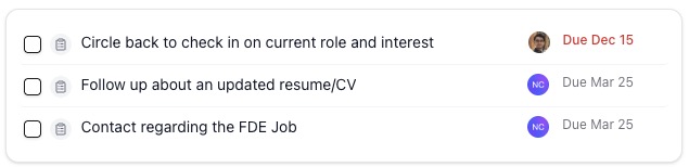 Tasks on a person's profile — screenshot 5