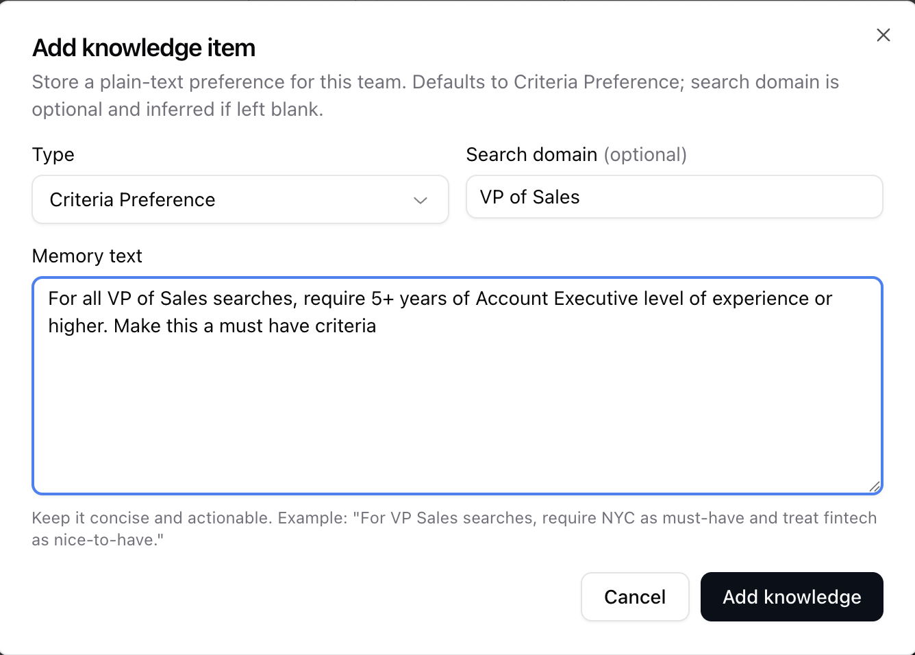 Team Knowledge Base — screenshot 2