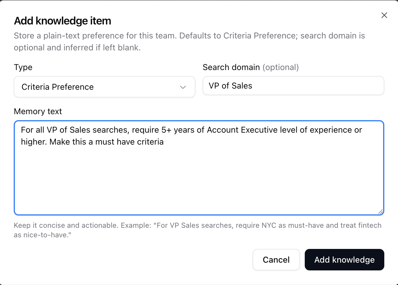 Team Knowledge Base — screenshot 2
