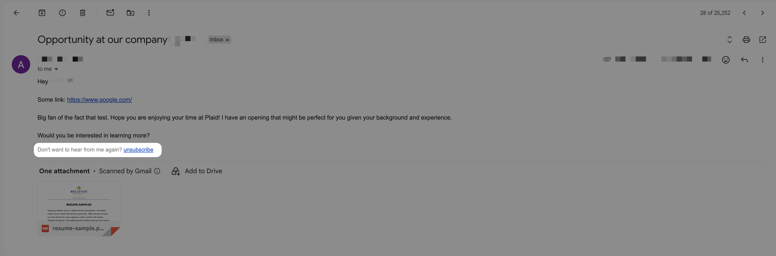 What recipients see — screenshot 2