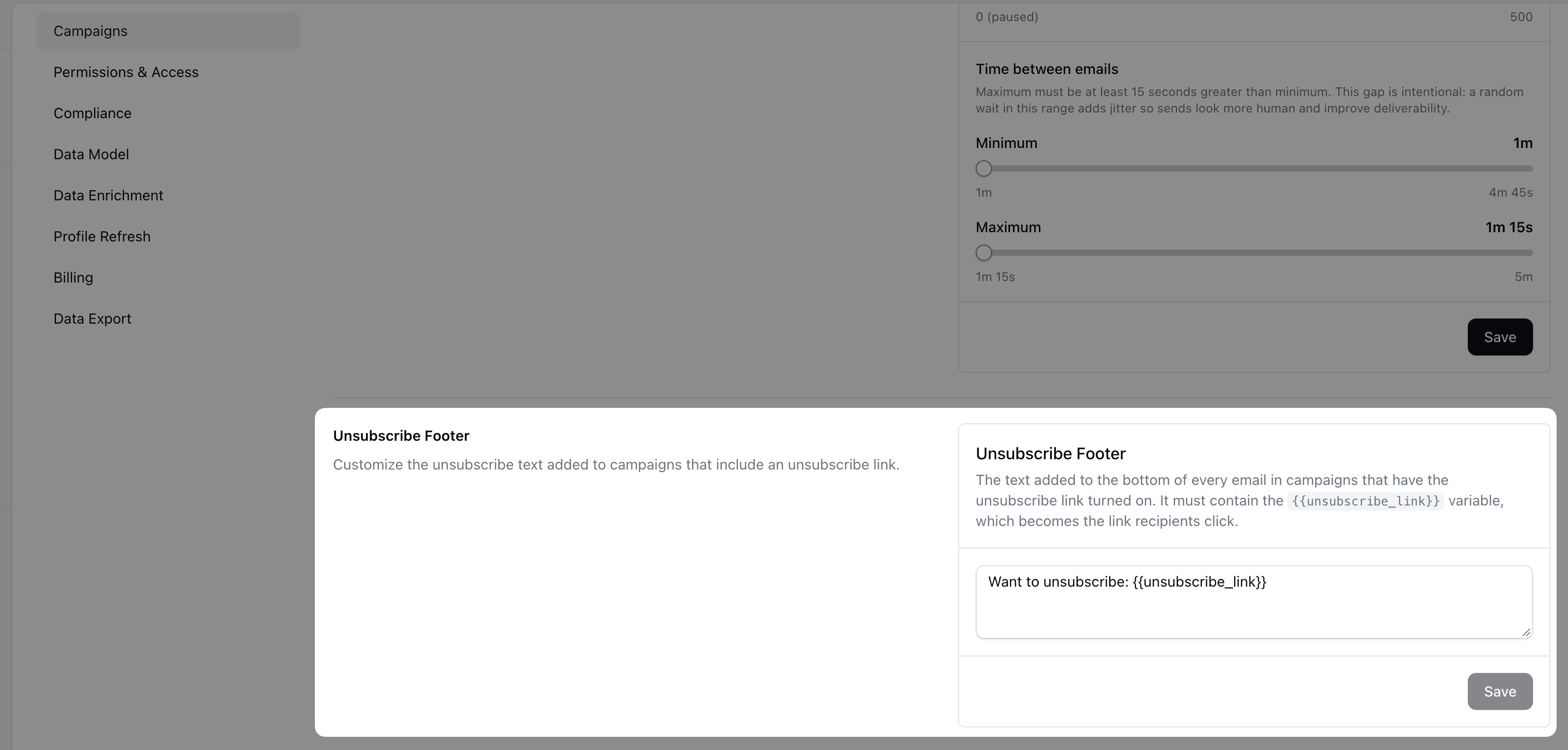 Change the footer text — screenshot 7