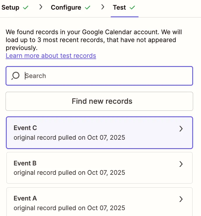 Example with Google Calendar — screenshot 24