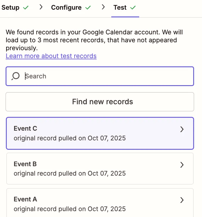Example with Google Calendar — screenshot 24