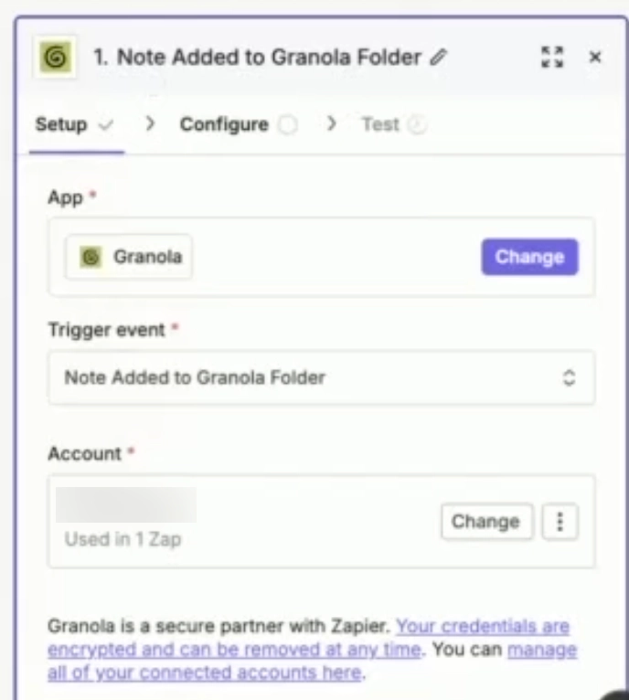 Example with Granola — screenshot 17