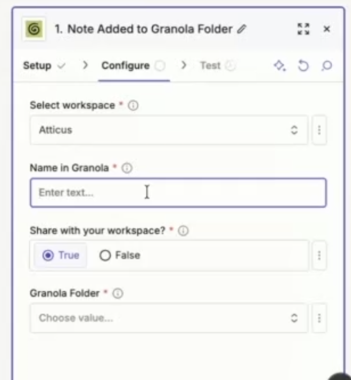 Example with Granola — screenshot 18