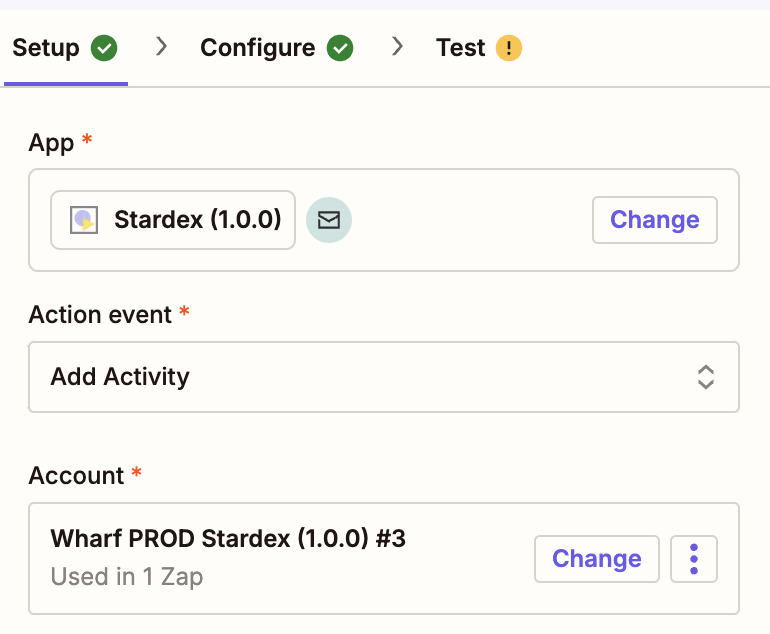 Zapier setup — screenshot 4