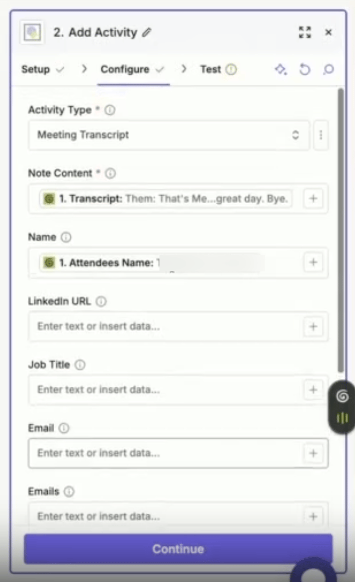Example with Granola — screenshot 22